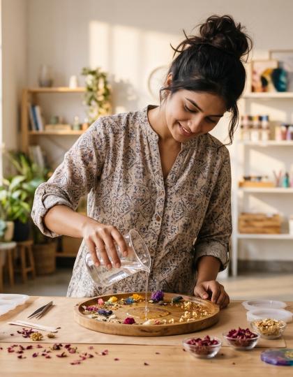 Meet the Independent Artists Shaping Indian Heritage & Modern Resin Crafts
